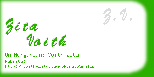 zita voith business card